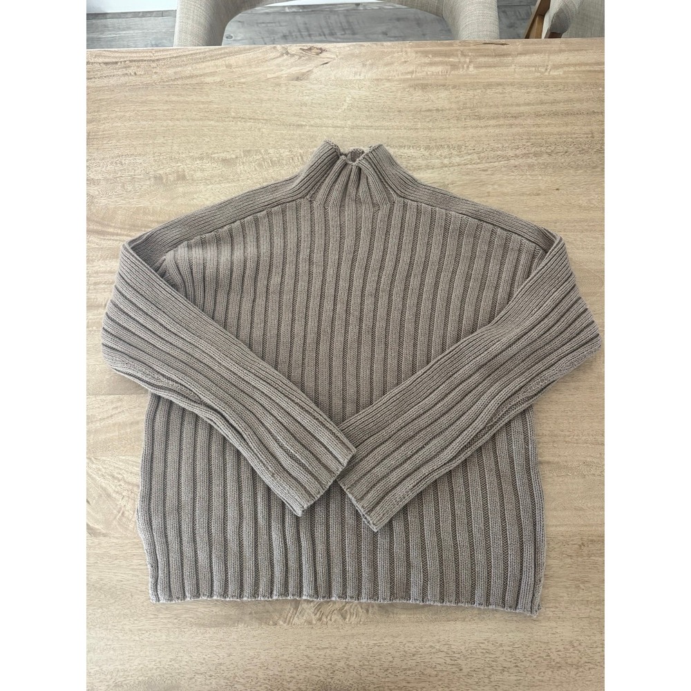 Abercrombie & Fitch Ribbed Mocked Neck Sweater